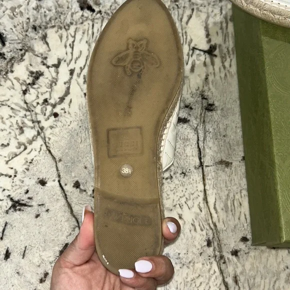 EUC Gucci Calfskin Matelasse GG Marmont Espadrille - Picture 4 of 5